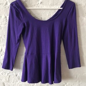 Express Quarter Length Purple Top